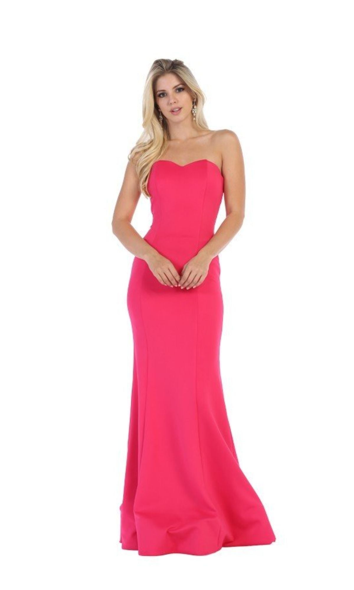 Strapless Sweetheart Long Prom Dress: Chicas C011