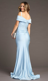 Cold-Shoulder Sleek Long Prom Dress: Chicas C325