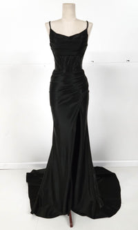 Cowl-Neck Long Prom Dress: Chicas C326