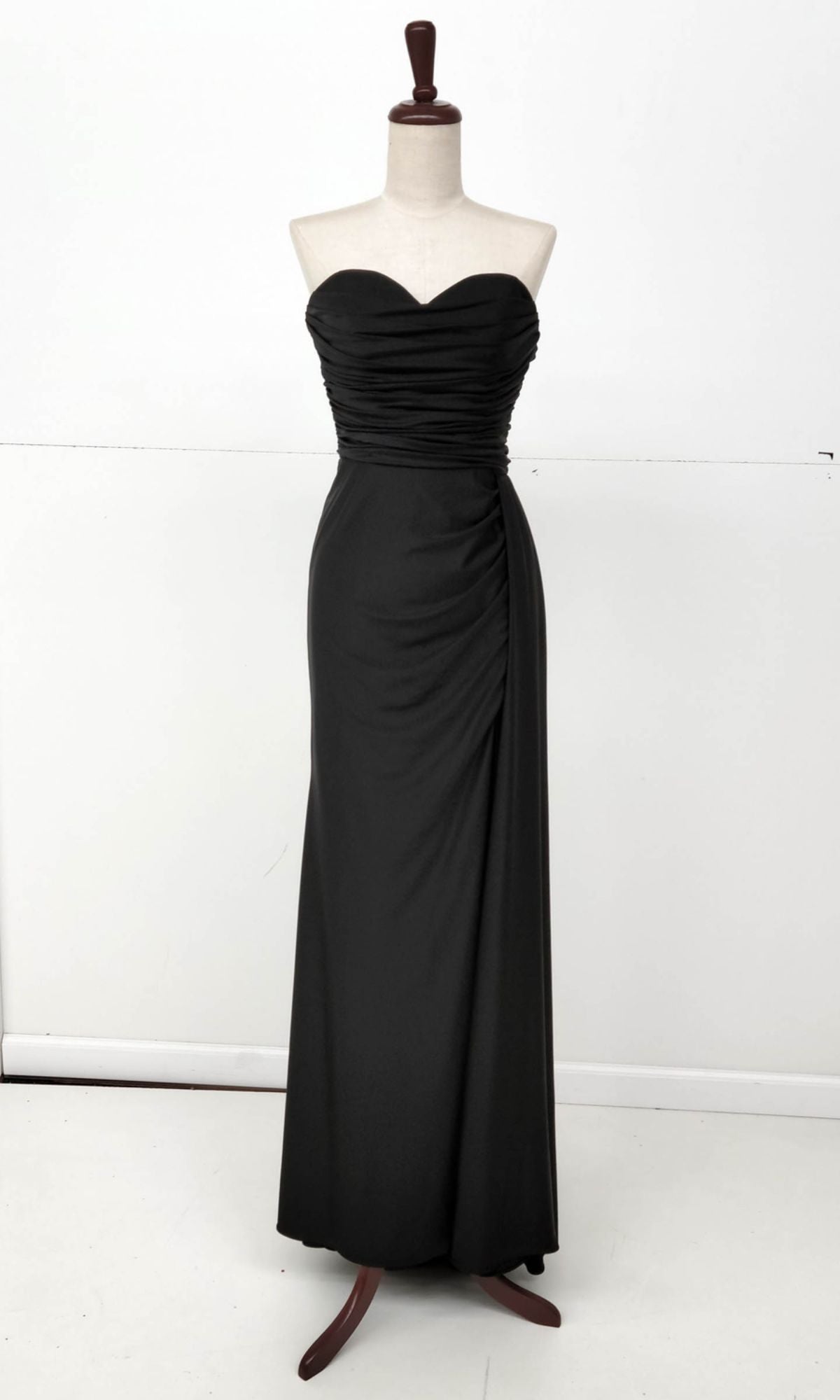 Side-Sash Strapless Long Prom Dress: Chicas C327