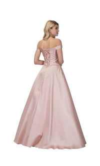 Lace-Up Long Prom Ball Gown: Chicas C7074