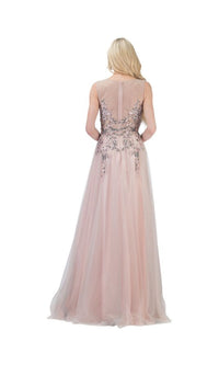 Blush Pink Long Prom Ball Gown: Chicas C7545