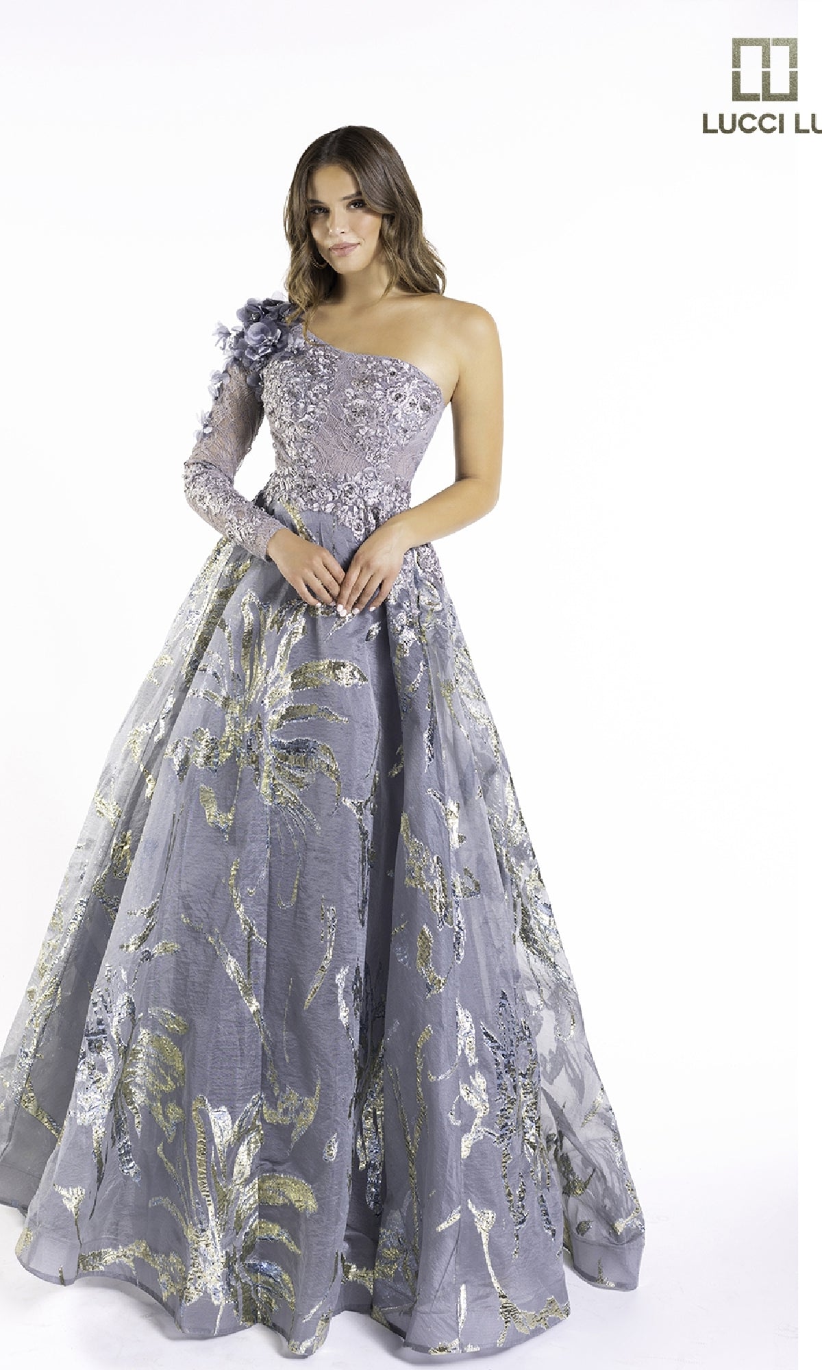 Long Prom Dress: Lucci Lu C8054