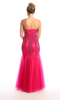 Strapless Long Mermaid Prom Dress: Chicas C820