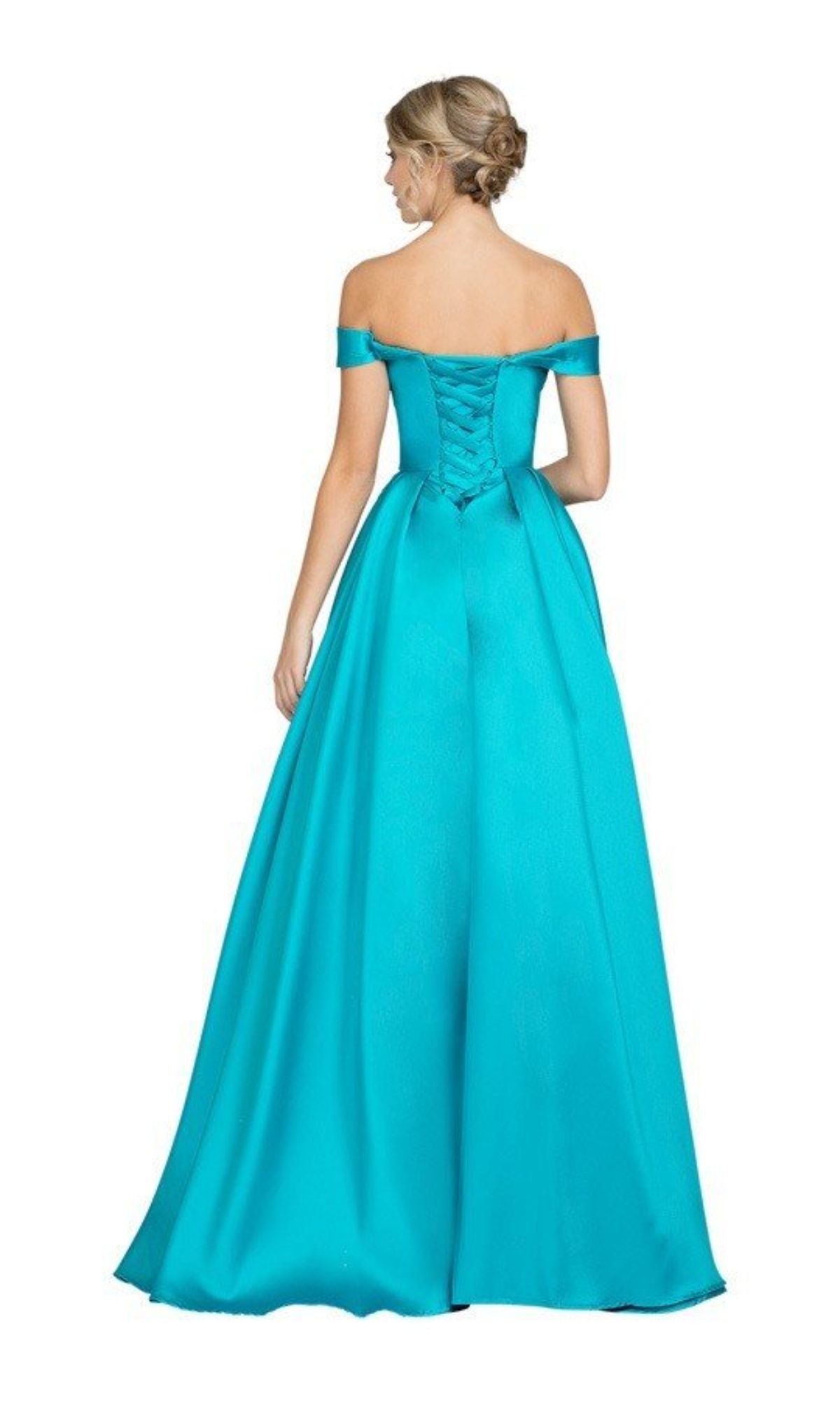 Off-the-Shoulder Long Prom Ball Gown: Chicas C9197