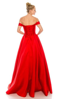 Off-the-Shoulder Long Prom Ball Gown: Chicas C9197