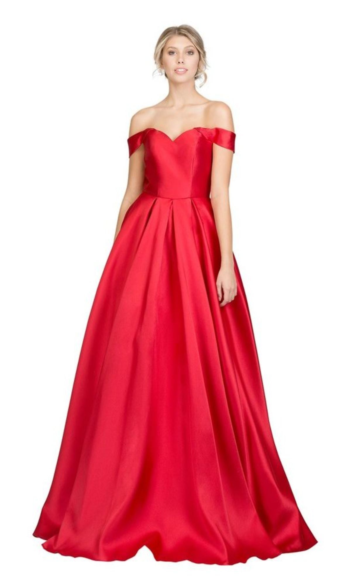 Off-the-Shoulder Long Prom Ball Gown: Chicas C9197