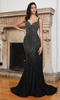 Backless Tight Long Beaded Formal Dress CB119