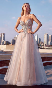 Long Prom Dress: Ladivine CC0881