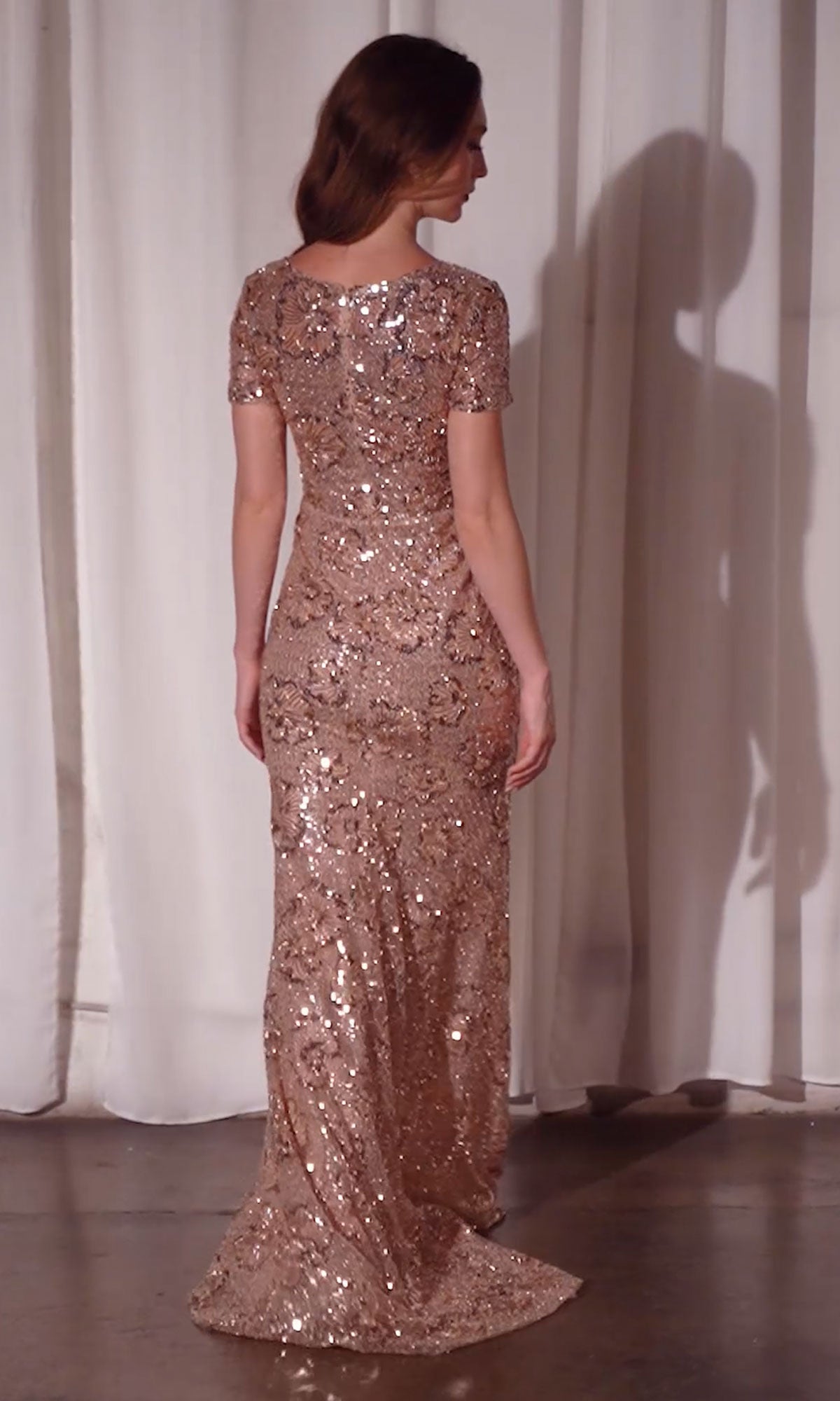 Rose Gold Prom Dress: Ladivine CC3700