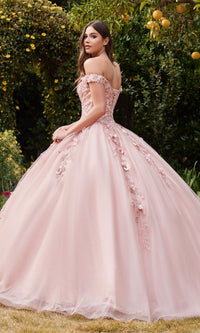 Off-Shoulder Long Sweetheart Prom Ball Gown CD0185