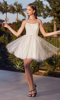 Embellished Short A-Line Homecoming Dress CD0212