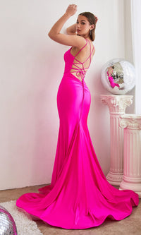 Strappy-Back Long Mermaid Prom Dress CD2219