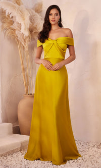 Off-the-Shoulder Plus-Size Long Prom Dress CD325C