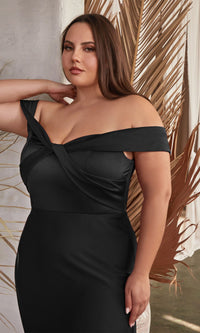 Off-the-Shoulder Plus-Size Long Prom Dress CD325C