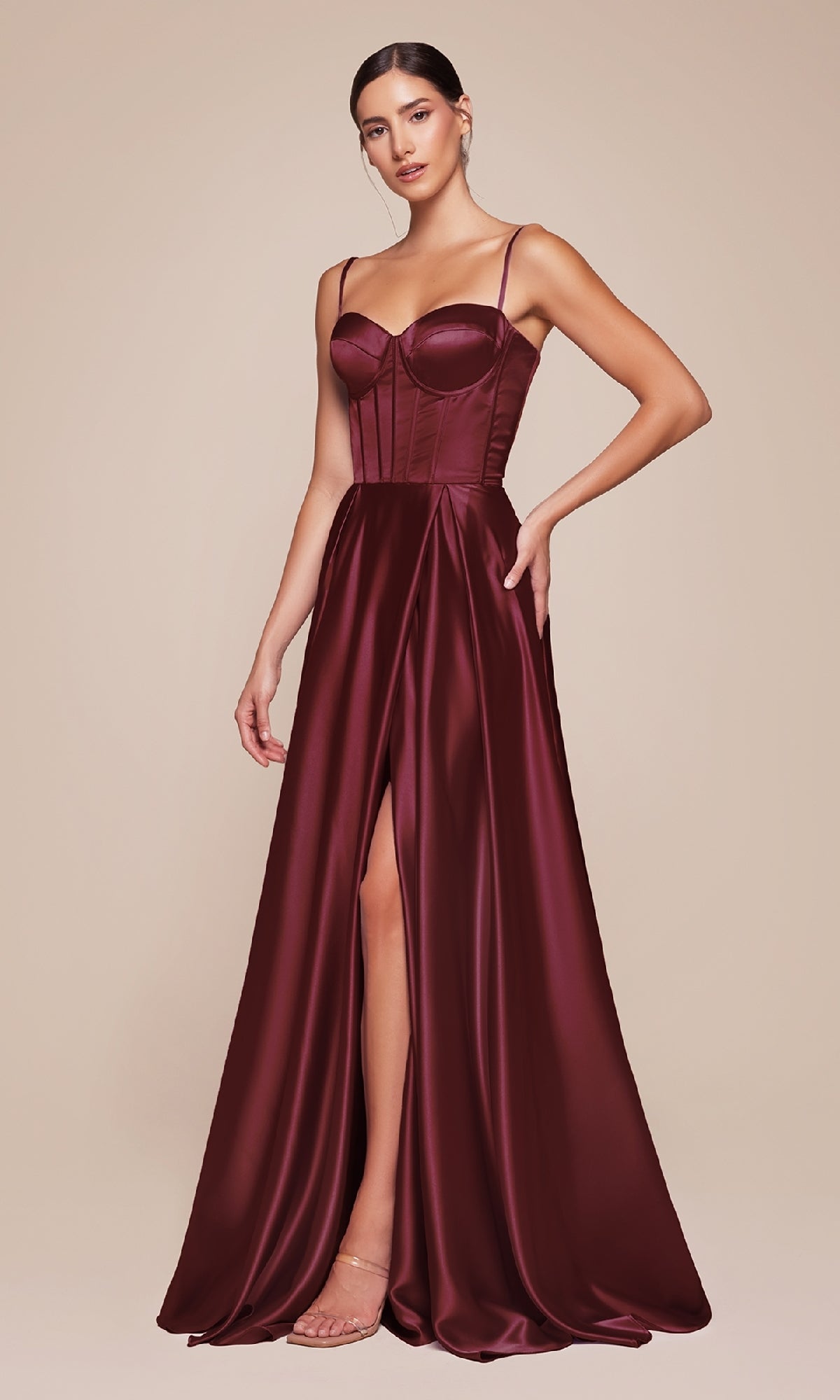 Long Sweetheart A-Line Prom Dress: Ladivine CD337