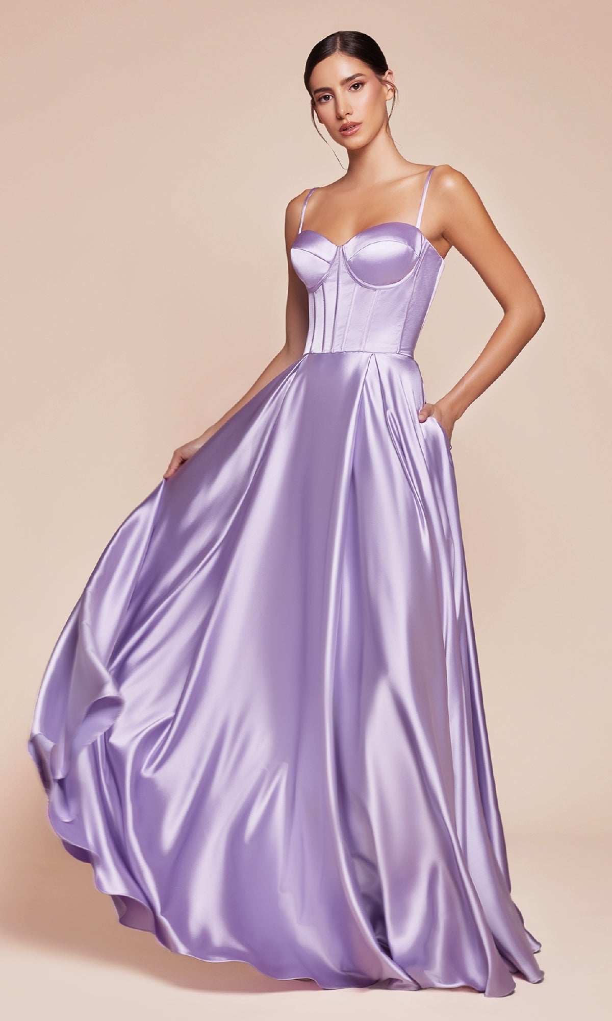 Long Sweetheart A-Line Prom Dress: Ladivine CD337