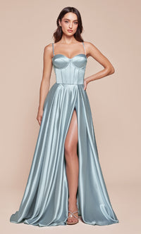 Long Sweetheart A-Line Prom Dress: Ladivine CD337