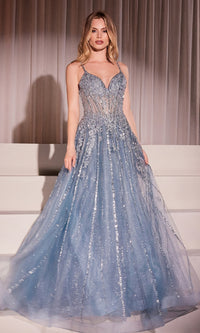 Long Prom Dress: Ladivine CD786