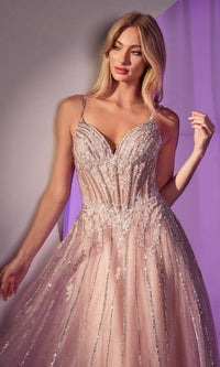 Long Prom Dress: Ladivine CD786