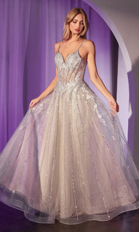 Long Prom Dress: Ladivine CD786