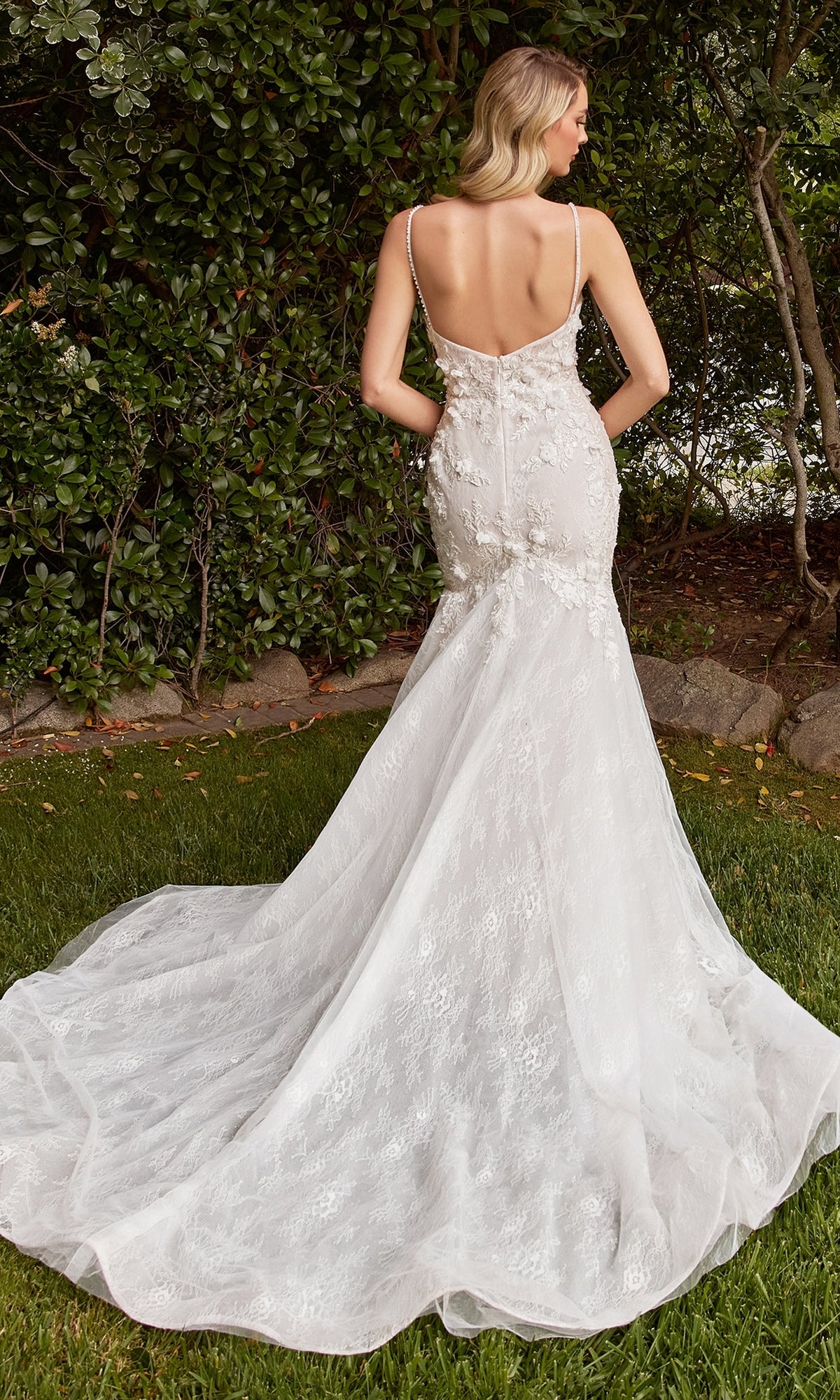 Sheer Bodice Mermaid Wedding Dresses