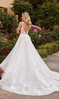 A-Line White Lace Wedding Gown CD857W