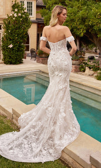 3D Floral Lace Wedding Gown CD861W