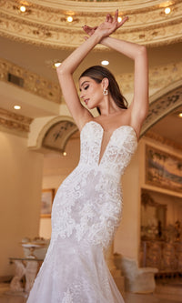 Lace Strapless Mermaid Wedding Dress CD928