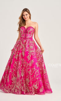 Colette Strapless Long Prom Ball Gown CL5101