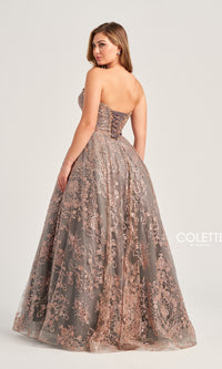 Colette Strapless Long Prom Ball Gown CL5101