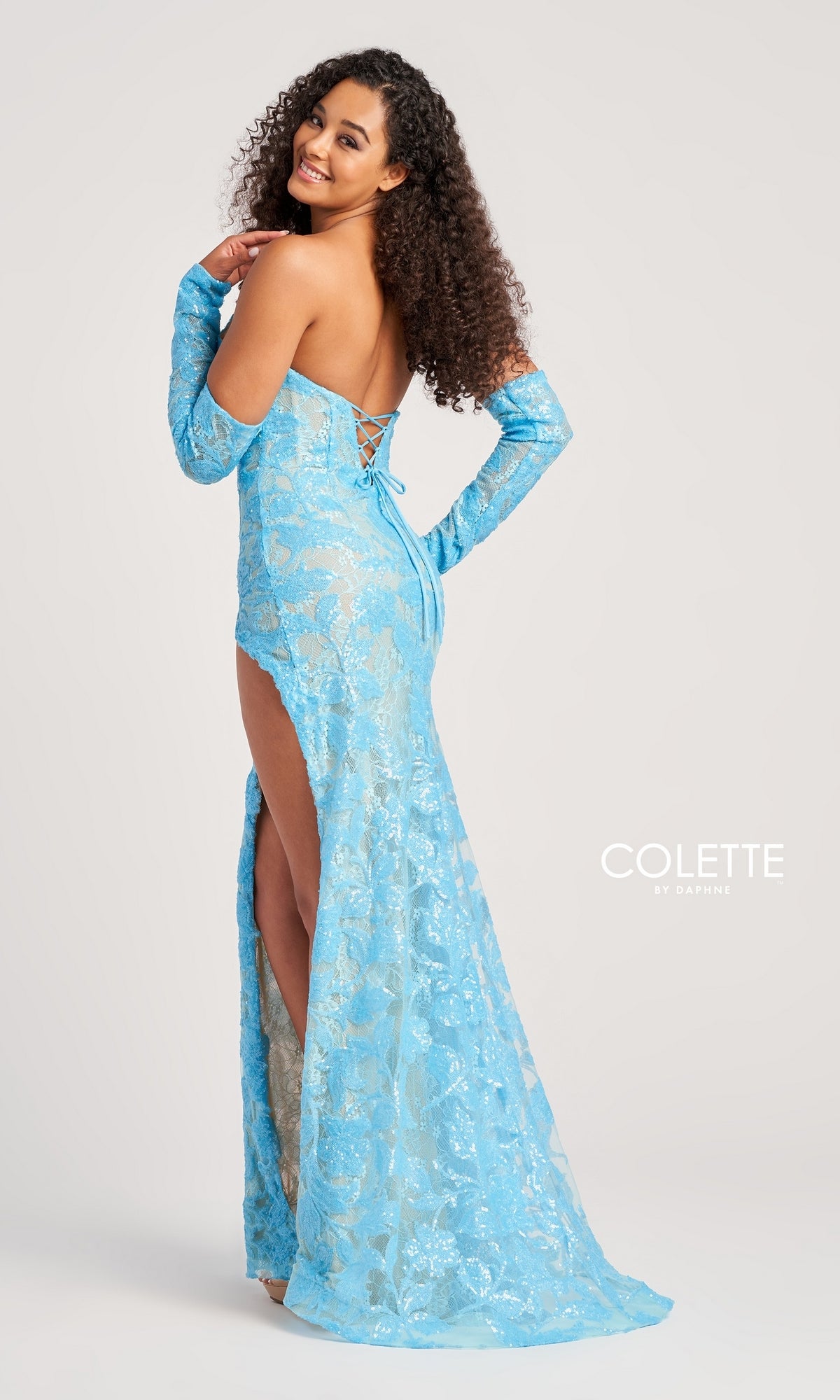 Colette Strapless Prom Dress with Gloves CL5107