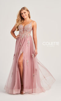 Glitter-Lace Colette Designer Prom Gown CL5143