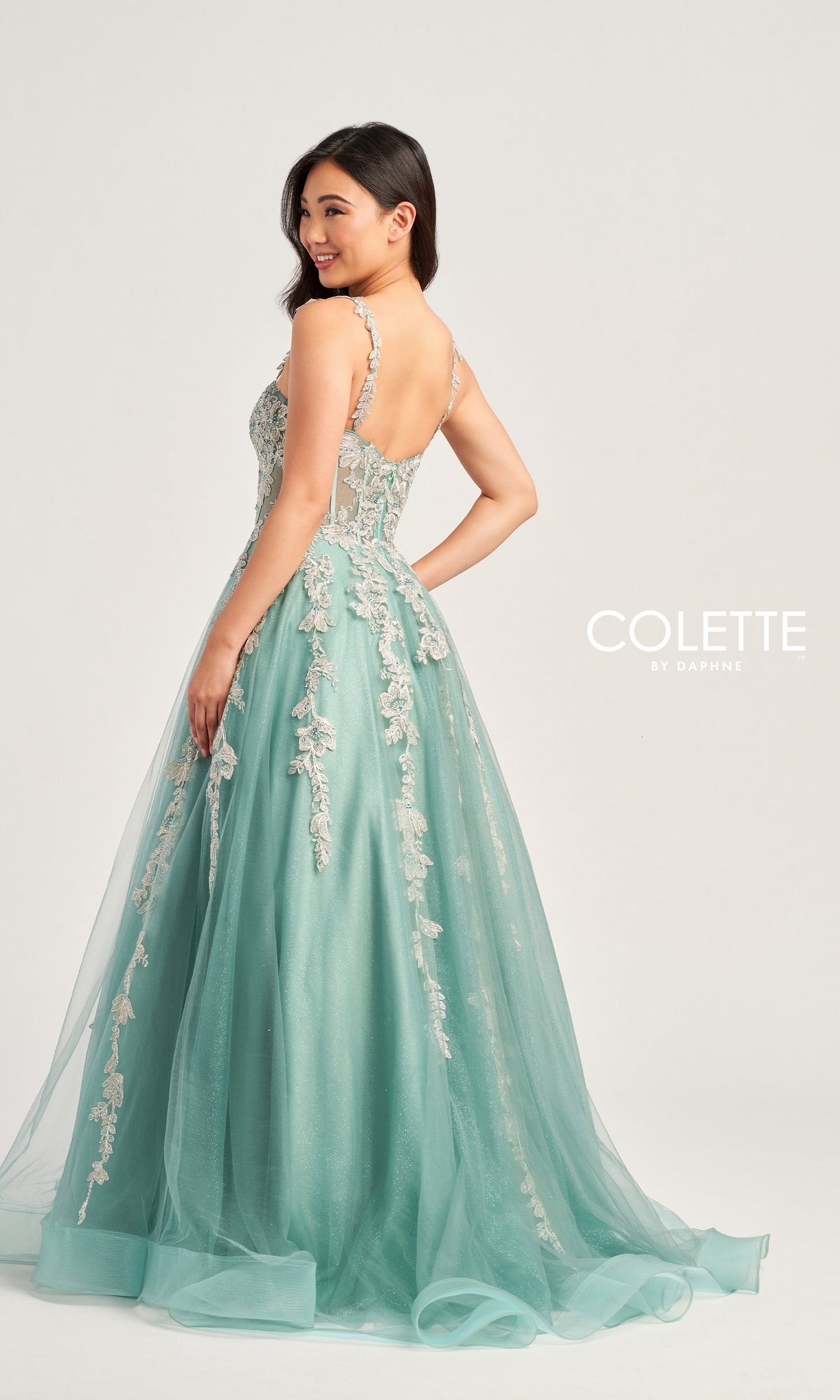 Seafoam Green Prom Dress