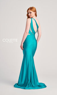 One-Shoulder Cut-Out Long Colette Prom Dress CL5207