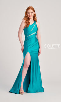 One-Shoulder Cut-Out Long Colette Prom Dress CL5207