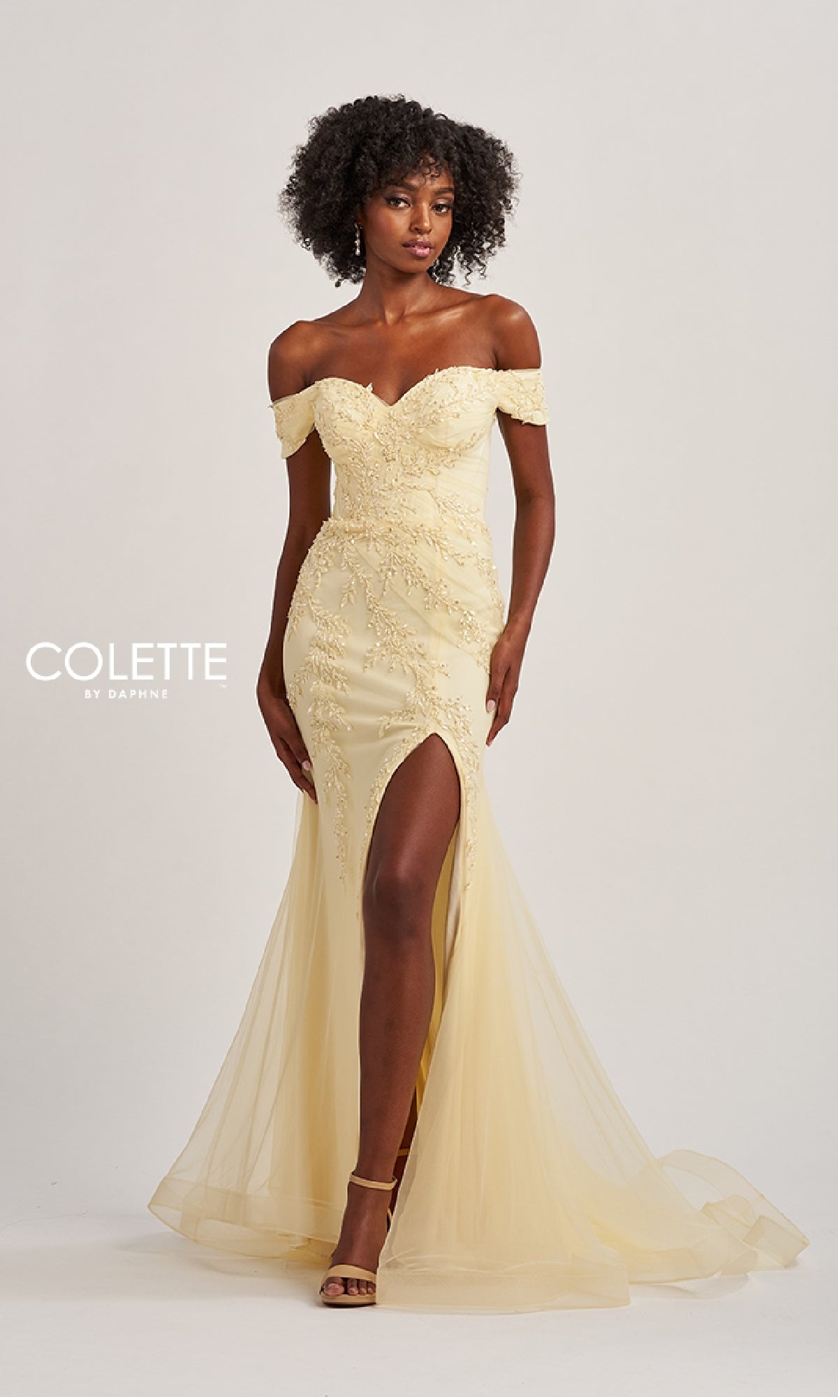 Off-the-Shoulder Long Prom Dress: Colette CL8645