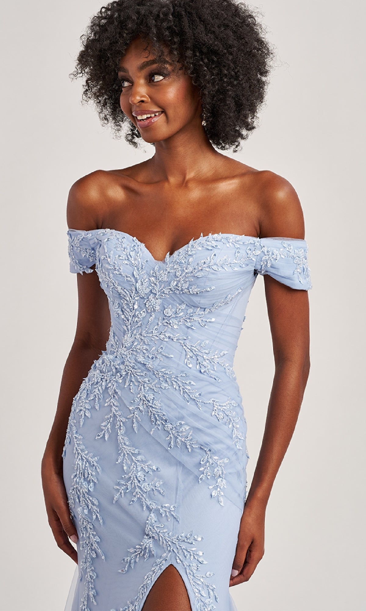 Off-the-Shoulder Long Prom Dress: Colette CL8645