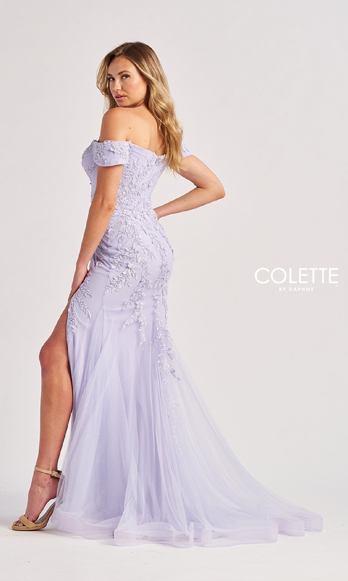 Off-the-Shoulder Long Prom Dress: Colette CL8645