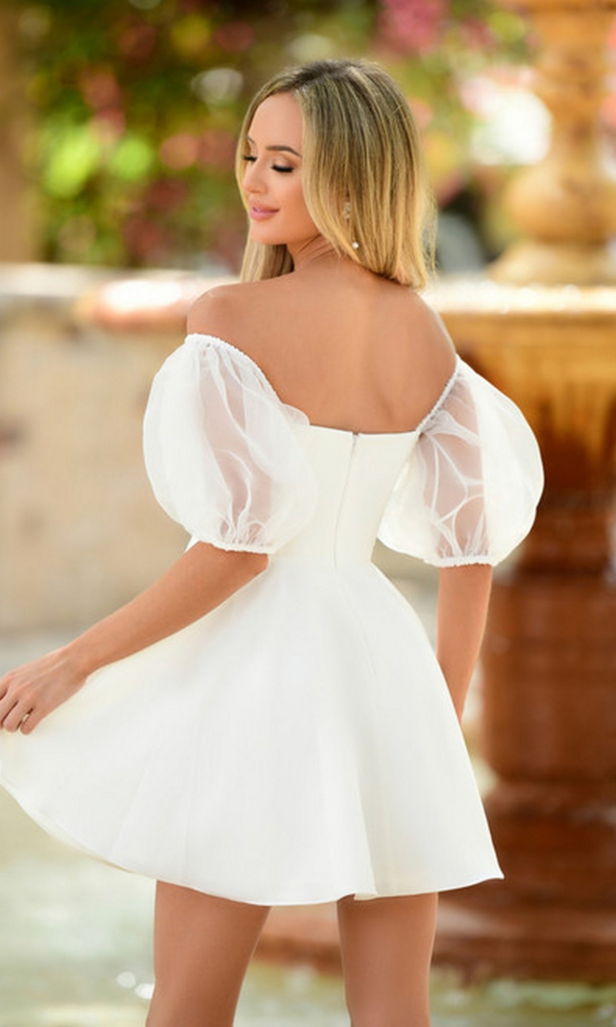 Kiara by Velvi, Short White Dress