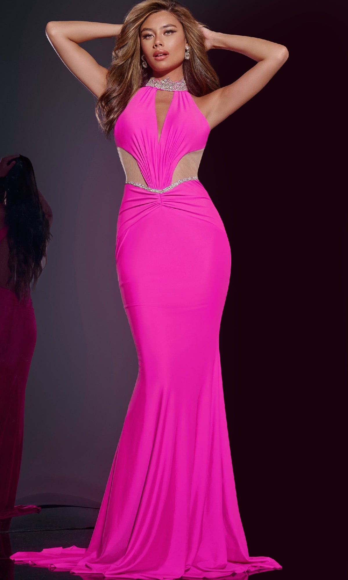 Long Prom Dress: Jovani D5022