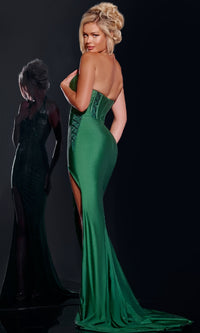 Long Hatler Prom Dress: Jovani D5034