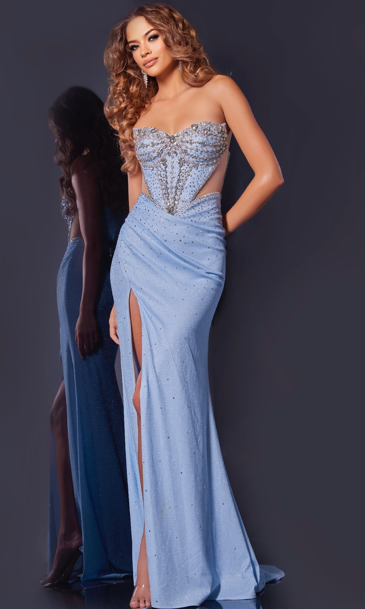 Long Prom Dress: Jovani D5414