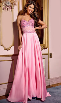 Pink Long Prom Dress: Jovani D6021