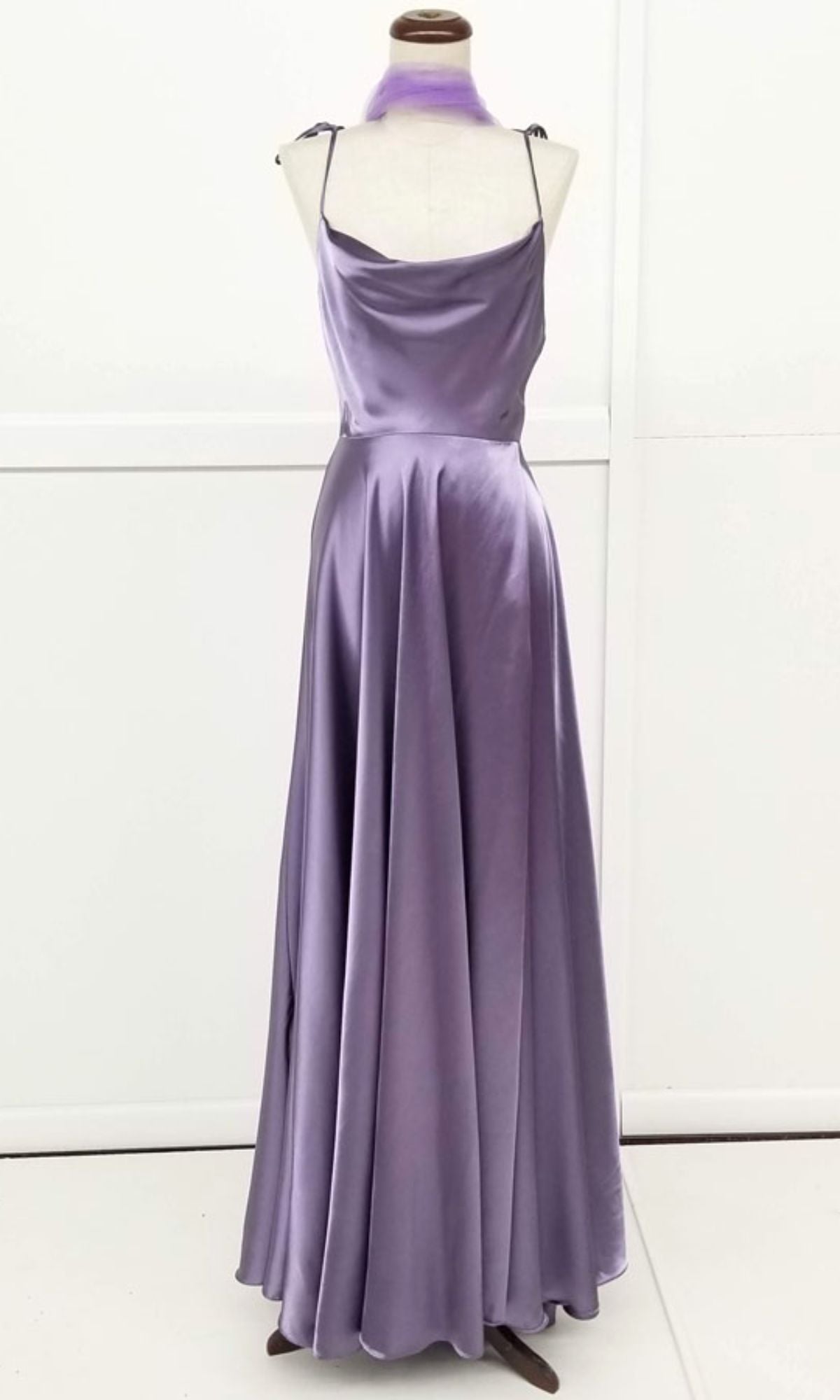 Shoulder-Tie Long A-Line Prom Dress: Chicas DM4018