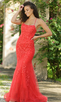 Beaded Lace Long Prom Dress Dutchess