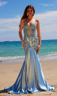 Long Mermaid Prom Dress: Nox Anabel E1532