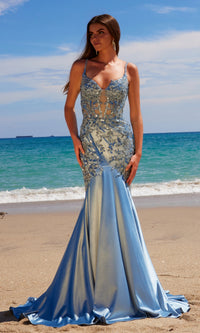 Long Mermaid Prom Dress: Nox Anabel E1532