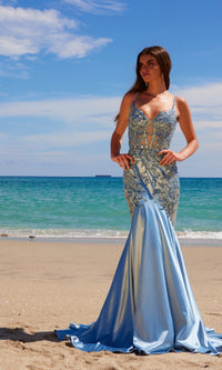 Long Mermaid Prom Dress: Nox Anabel E1532