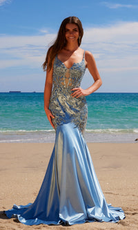 Long Mermaid Prom Dress: Nox Anabel E1532